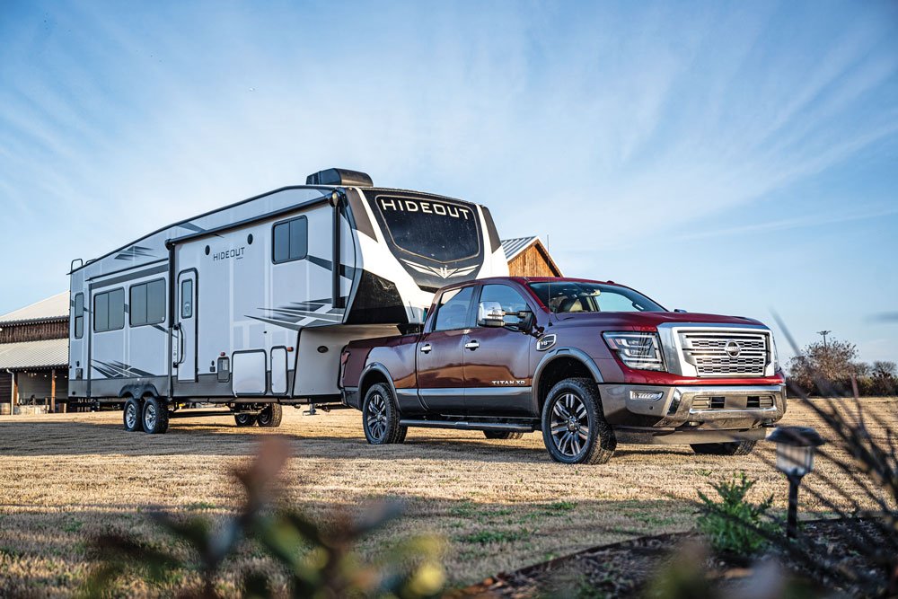 The 2020 Nissan Titan XD has been engineered to tow heavy loads 