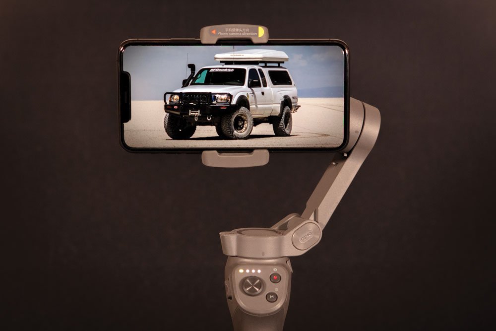 Incorporating a handheld gimble with your camera phone will allow you to capture rocksteady video