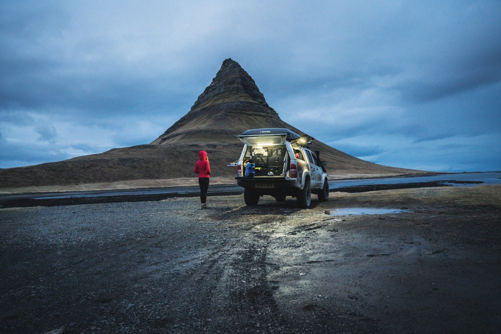 On Snaefellsnes Peninsula's northern shore is Kirkjufell, meaning "church mountain"