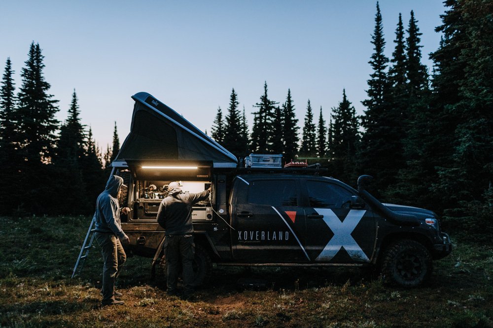 This dedicated production truck allows work well into the night