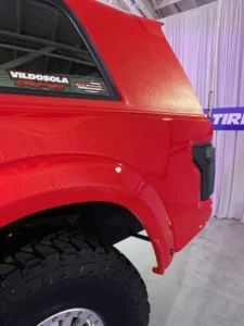 Customized Red Ford Bronco