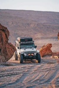 Jeep Wrangler JLU maneuvers easily in any terrain