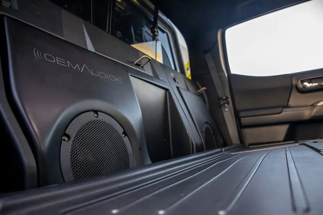The Tacomabeast is outfitted with a great sound system