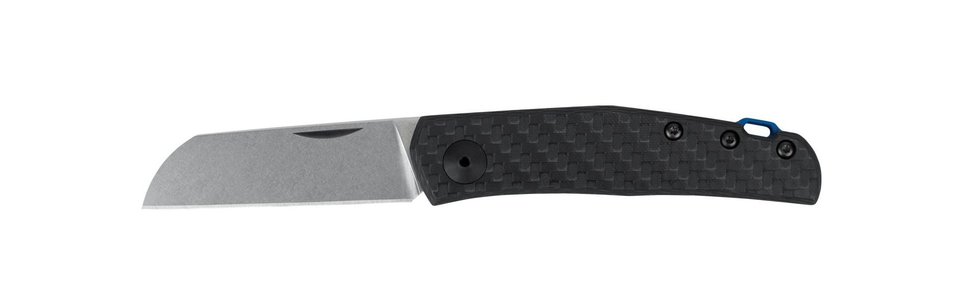 Pocket cleaver with black handle by Zero Tolerance Knives.