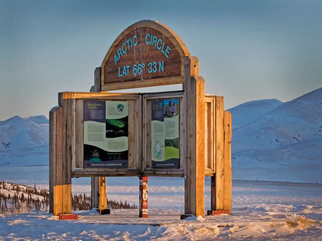 Arctic Circle signs