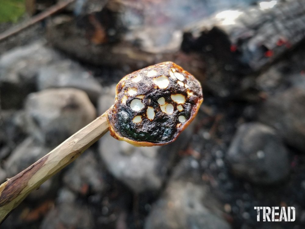 Twice-burnt marshmallow
