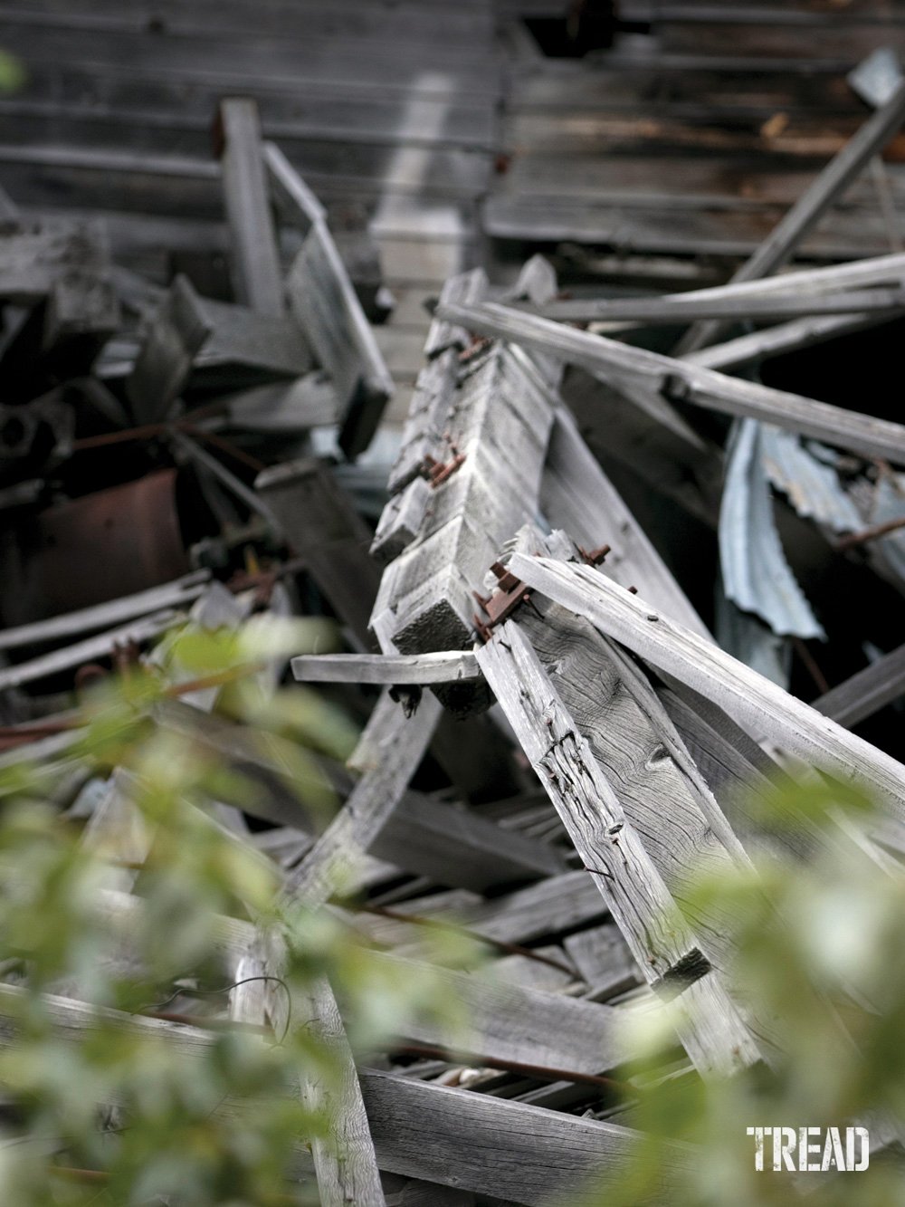 Ghost town ruins