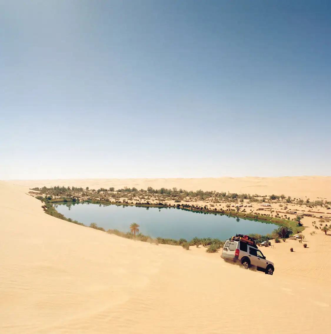 Water lake somewhere in desert