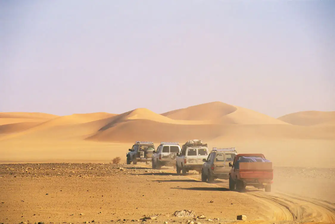 Hostile environments such as a super-heated desert