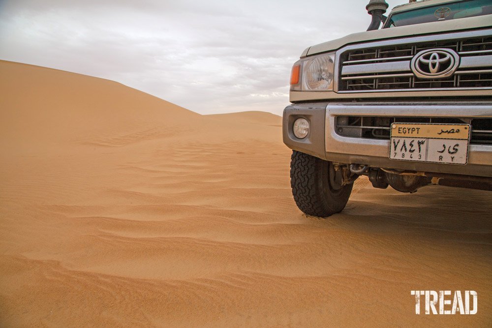 Sahara Desert and Land Cruiser