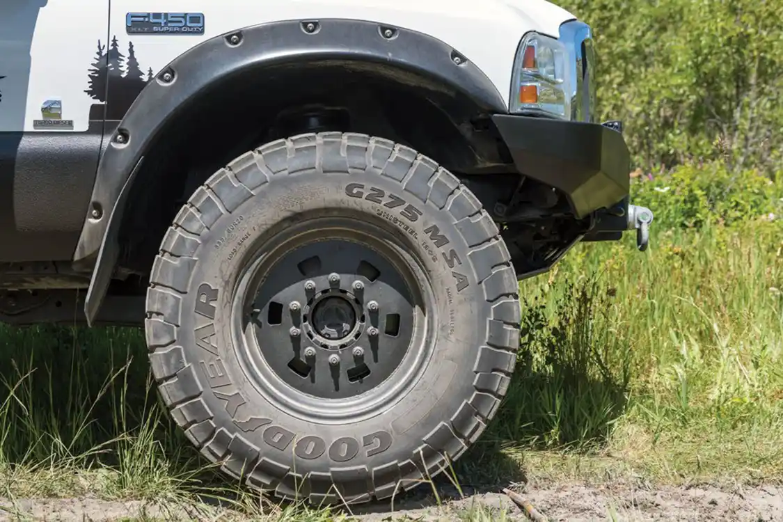 front coiler suspension with 41-inch tires