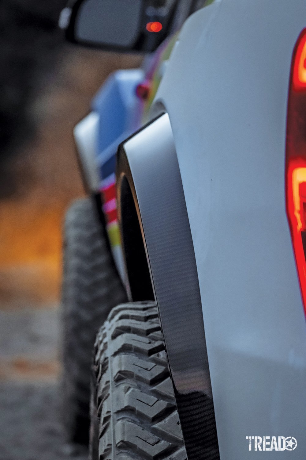 This 2019 Ford Ranger replaced front and rear fenders, along with the bedsides with carbon-fiber widebody components.