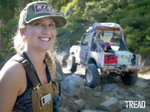 All smiles on her last wheeling trip through the Rubicon in 2019