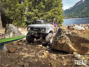 Camping lakeside in Northern California