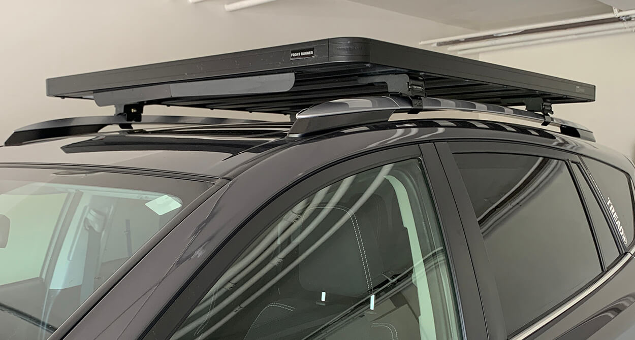 Assembling Front Runner Roof Rack in garage