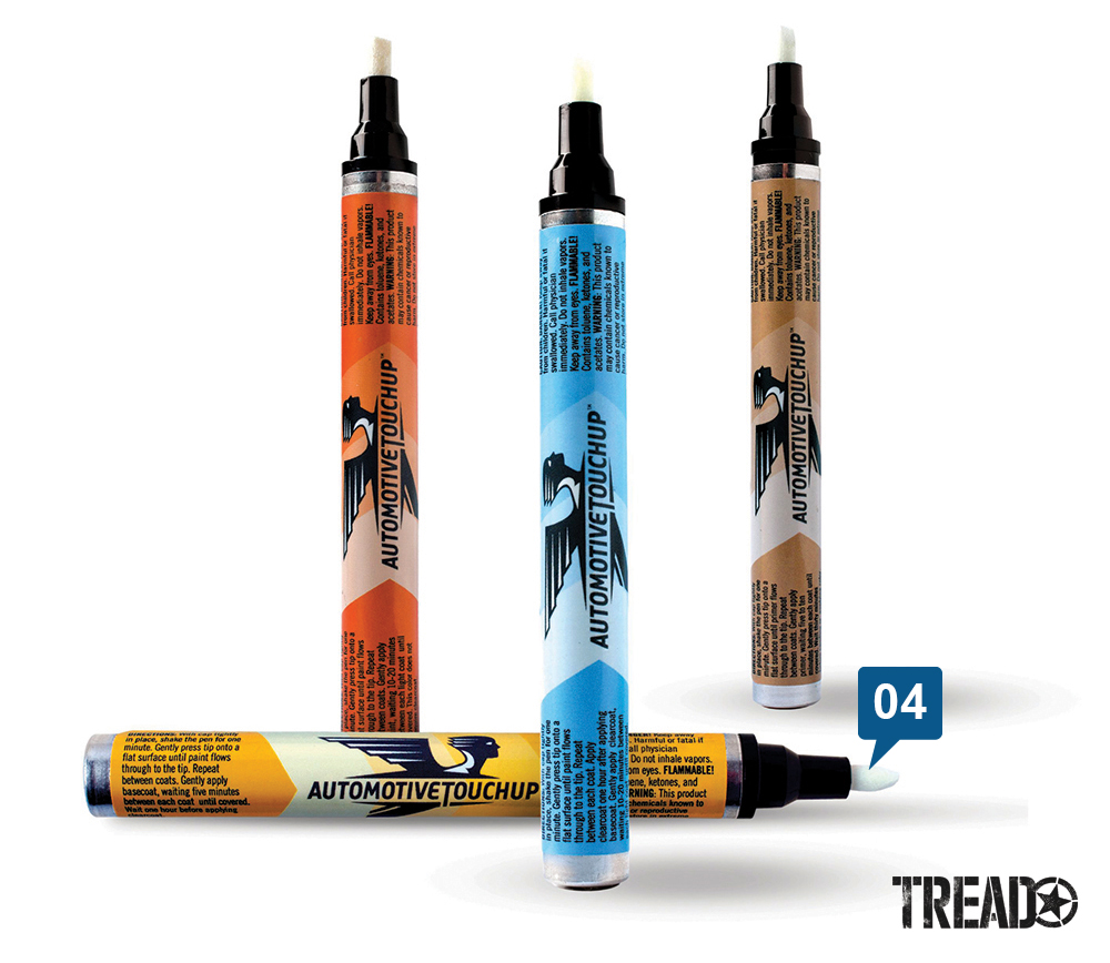 These high-quality automotive paint pens are formulated from the most comprehensive library of OEM colors in the industry. This creates an exact color match.