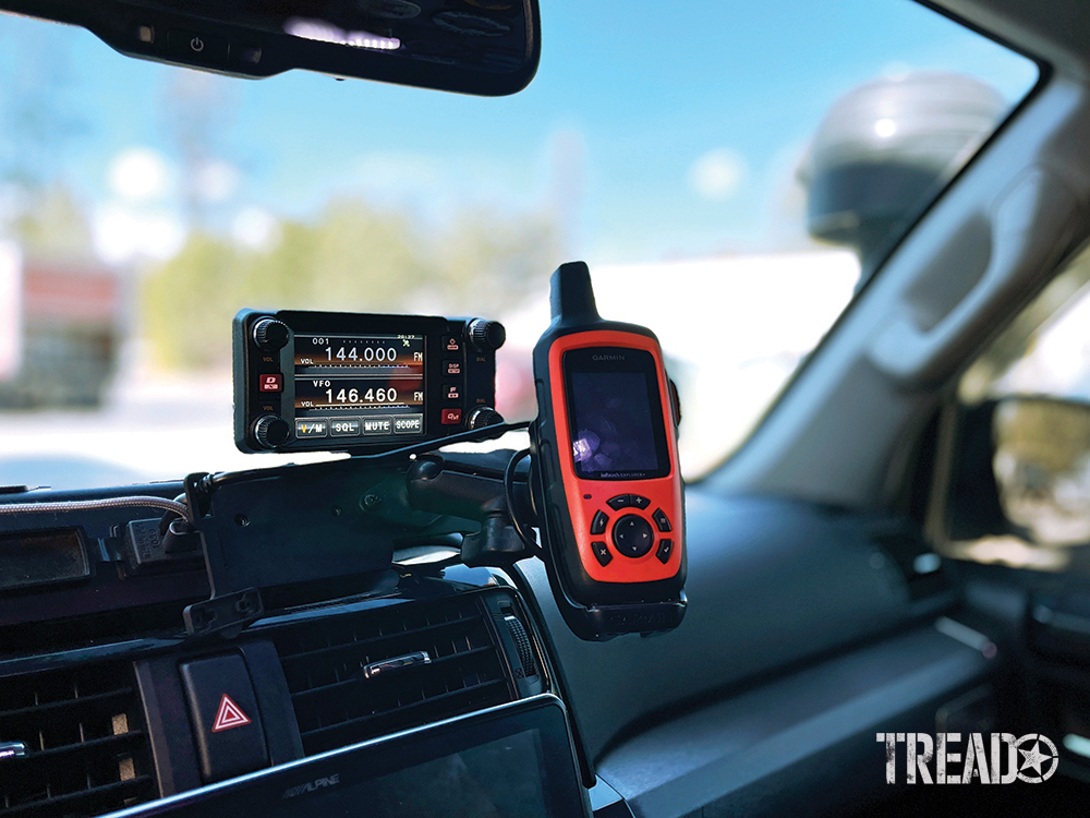 Aftermarket mounts are now available. They allow for several accessories to be near each other and within arm's reach of the driver, like with this two-accessory mount with one radio and one Garmin.