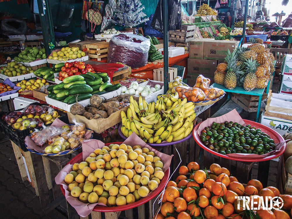 A wide variety of produce can be found at local Mexican markets.