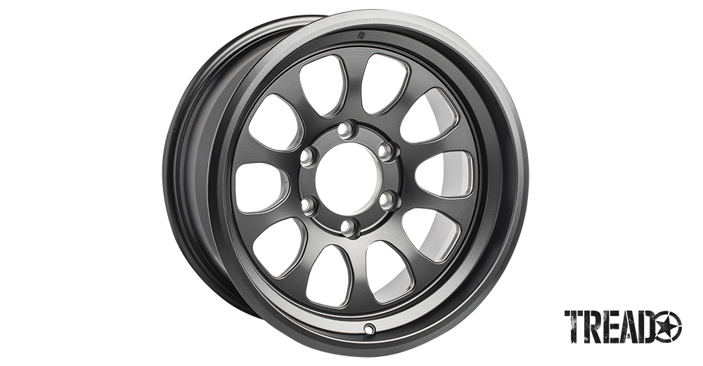 This premium sport, off-road wheel is one of the lightest of its kind in the world and is a fully forged gray wheel with anti-slip knurling for added traction, along with triangulated inner spoke machining to reduce weight while keeping a sturdy structure.