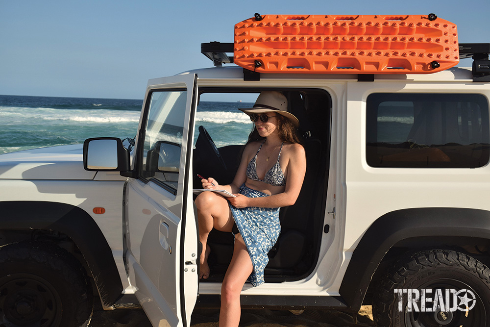 Land Rover on the Beach