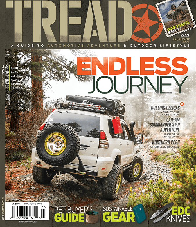 Tread Magazine July August 2021 Cover with Lexus GX470