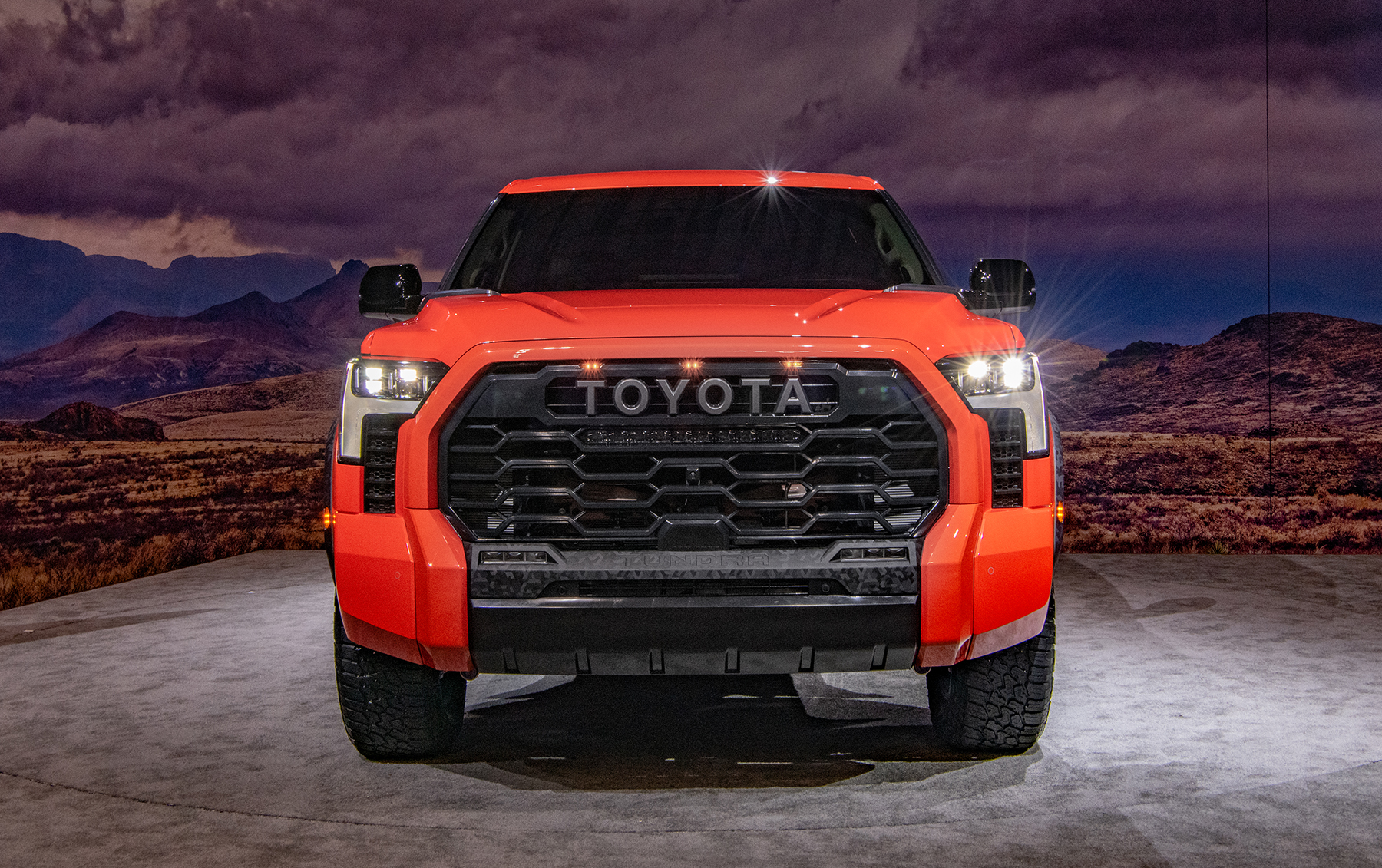 2022 Toyota Tundra TRD Pro in Solar Octane orange