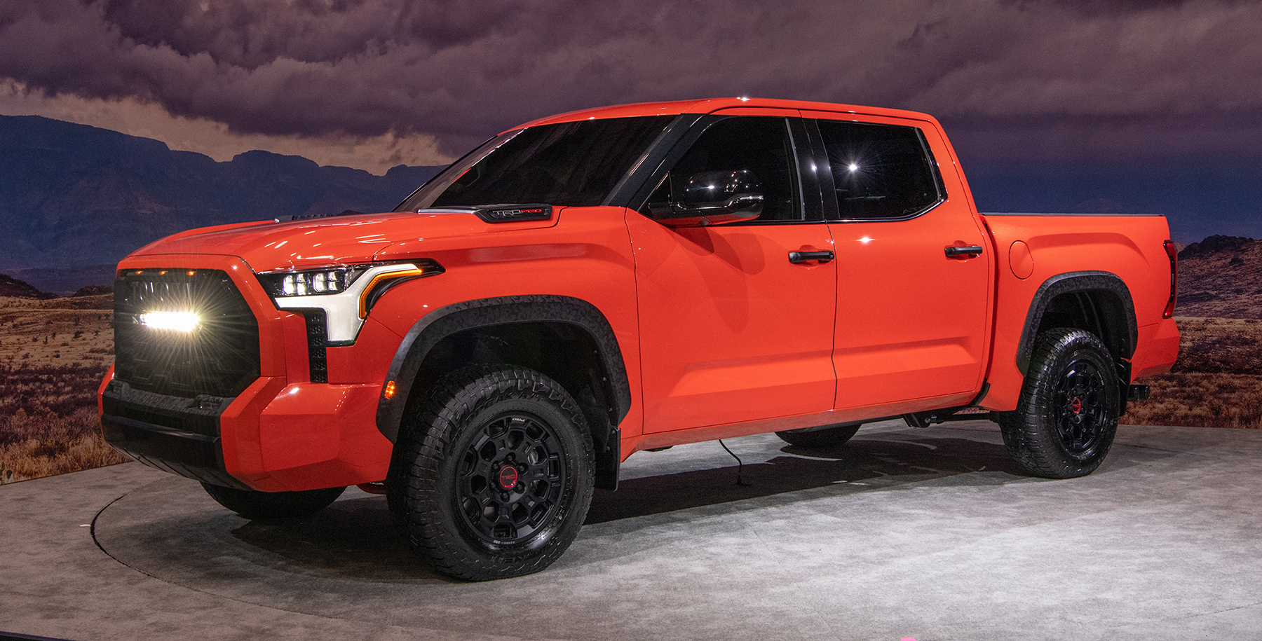 2022 Toyota Tundra TRD Pro in Solar Octane orange