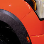 front fender of 2022 Toyota Tundra TRD Pro in Solar Octane orange