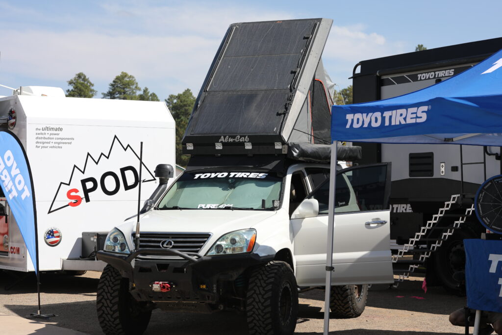 White Lexus GX at Overland Expo West 2021