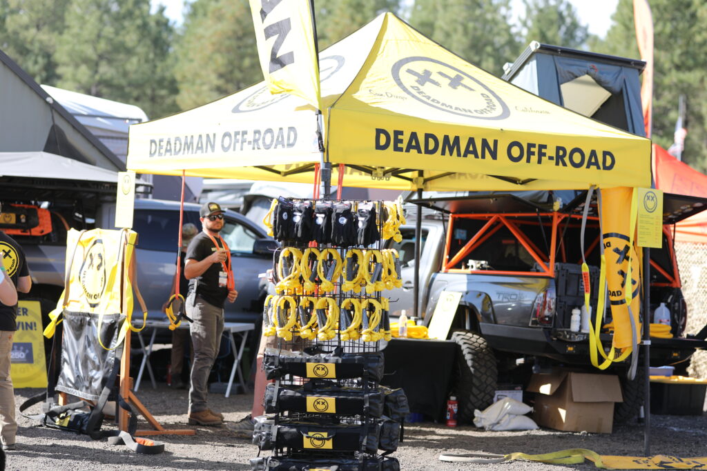 Deadman Offroad booth at Overland Expo West 2021