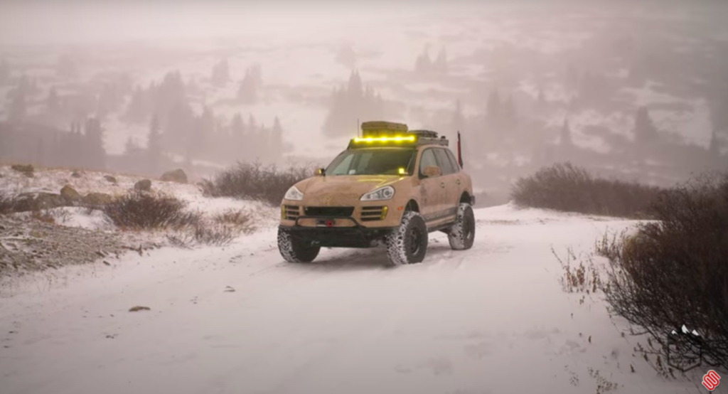 OffRoad Porsche Cayenne Is Unstoppable Red Clay Rally to SEMA