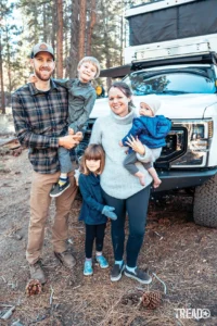 Whitaker family with the F250 X-Camper