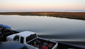 On the Early Morning Ferry to Ocracoke, Outer Banks, NC