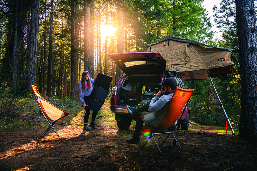 Portable power solutions are perfect for camping trips