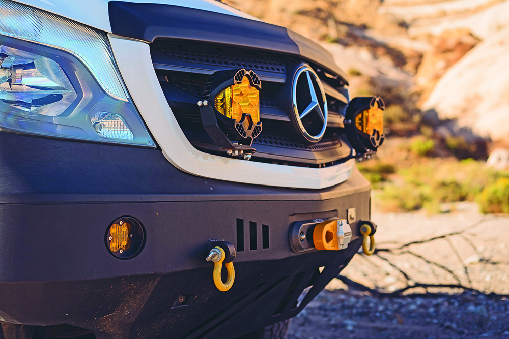 CA Tuned Offroad bumper on the 2018 4x4 diesel Mercedes Benz Sprinter