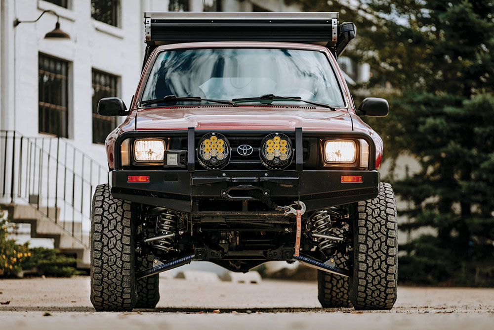 The Pickup's front lighting system.