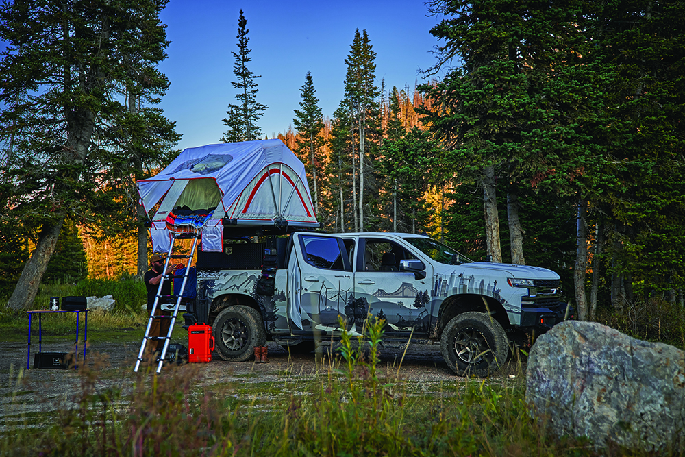 Yeti and Yolo pack the DeeZee Silverado for a long trip