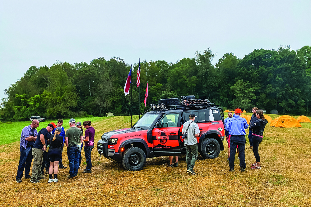 Land Rover Experience Instructors familiarize competitors with all the off-road hardware added to the 2021 TReK edition Defender.