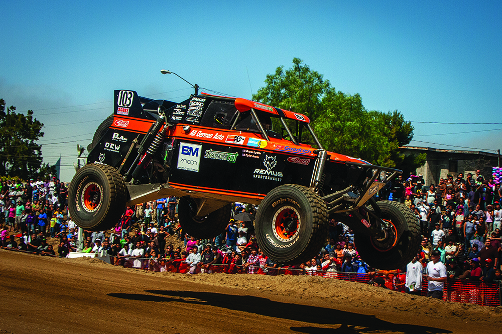 Action Photography of a truck at Baja 1000