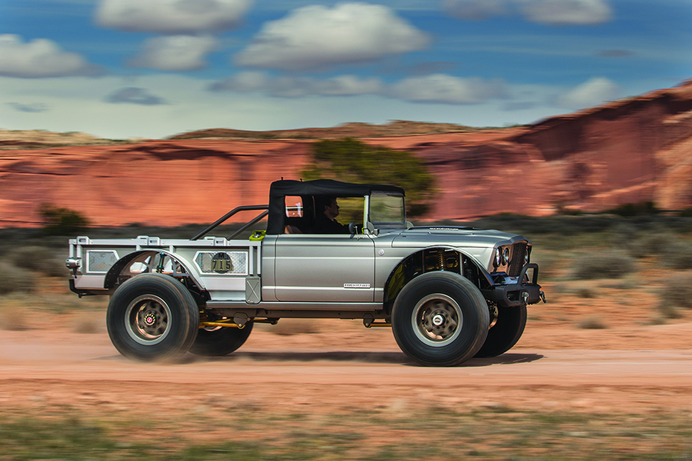 Textured background of a Jeep Concept Truck