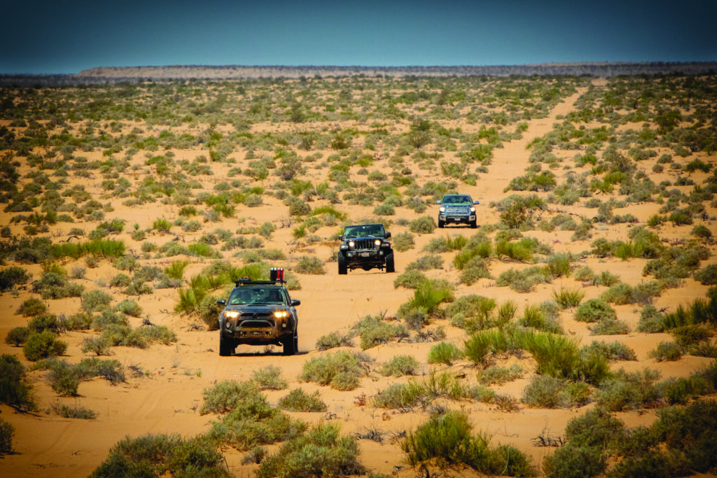 The Adventure raid competitors take their own pace on their sand dune adventure.