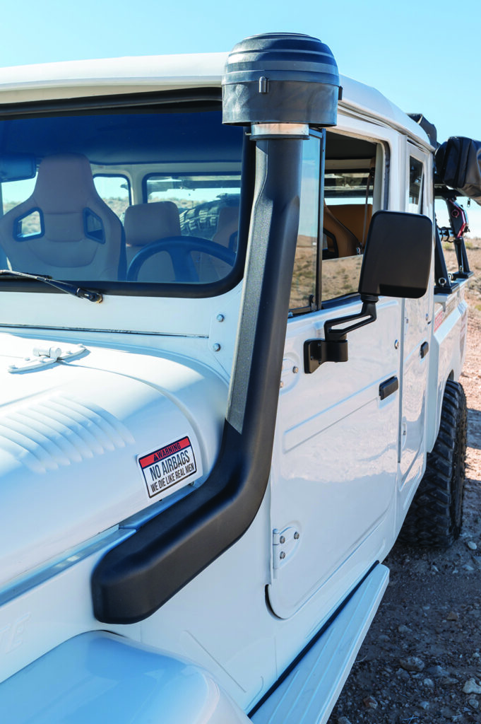 The 1988 Bandeirante sports a snorkel with Sy-Klone prefilter.