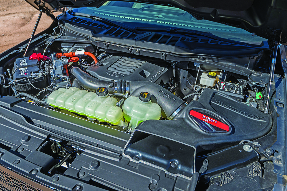 The 3.5L hybrid engine.