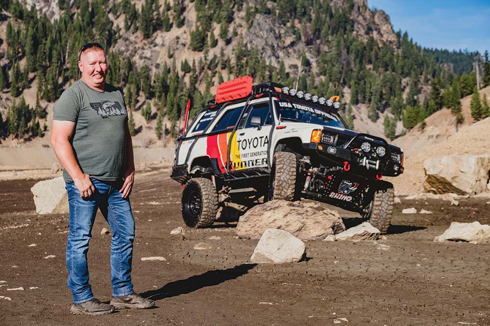 Weidow stands proud with his 4Runner.