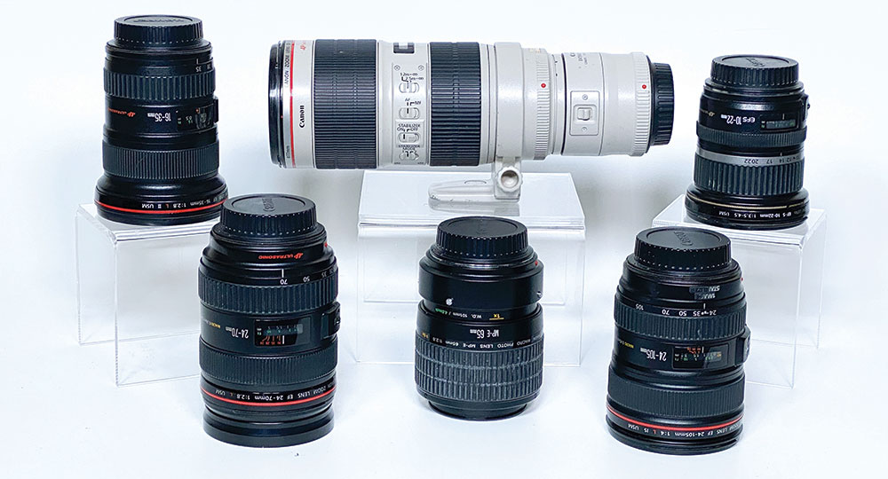Different kinds of lenses for outdoor photography