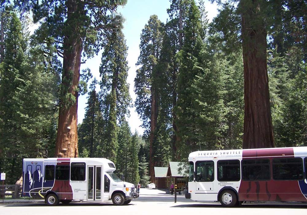 Sequoia Shuttles at the Giant Forest Museum in Sequoia National Park