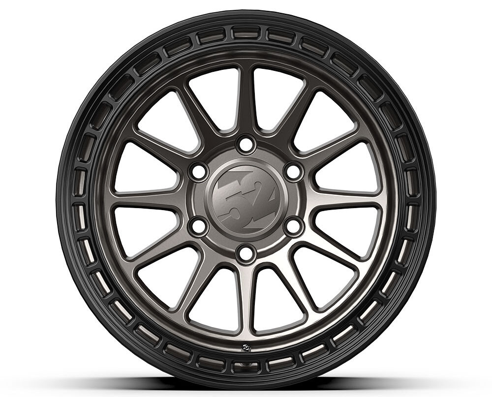 Black wheels with 52 logo in center for Toyota vehicles.