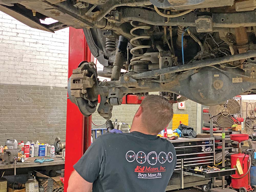 old rear shocks out