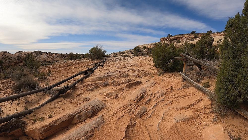 Original trail and fence lines were run down and overused.