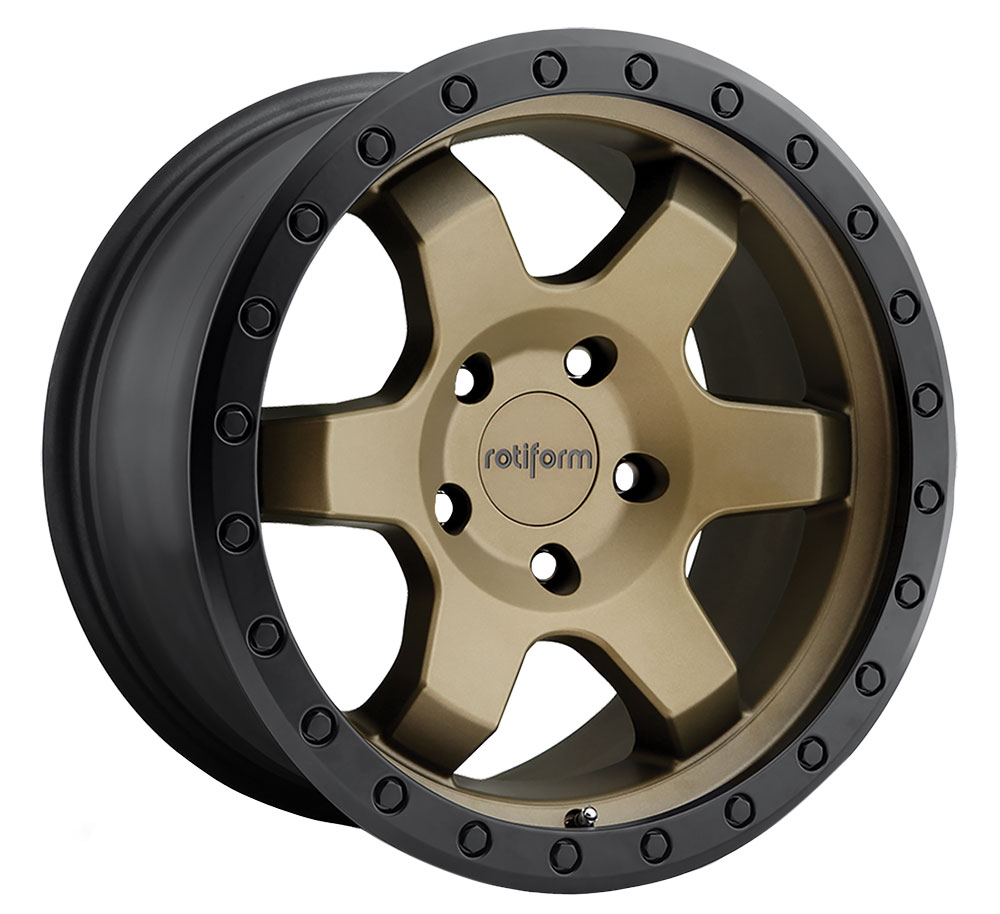 Rotiform SIX-OR in bronze with black ring finish.